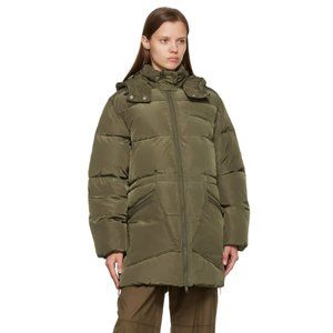 GANNI Tech Puffer Winter Coat - Kalamata